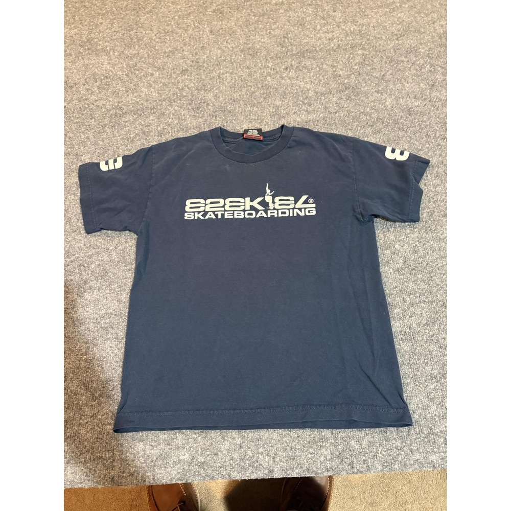VTG Ezekiel Shirt Youth Large Blue Skateboarding Logo Graphic Tee USA